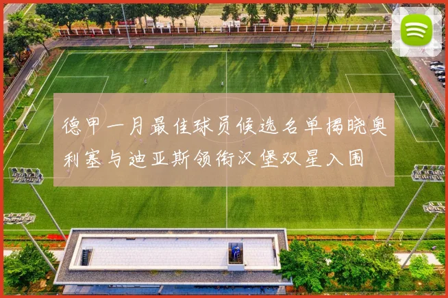 德甲一月最佳球员候选名单揭晓奥利塞与迪亚斯领衔汉堡双星入围